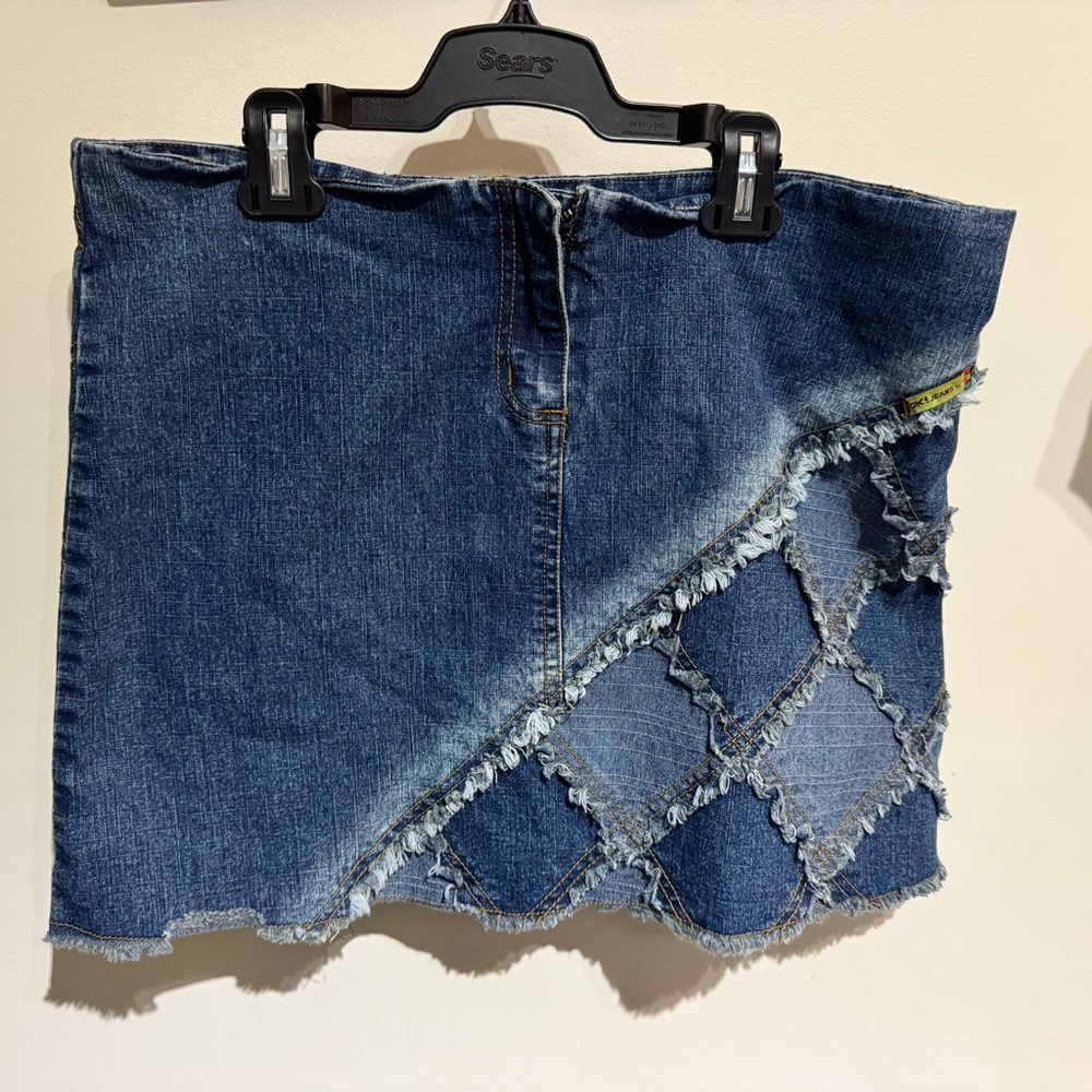 3/$30 OK! Unique Denim Patchwork Skirt 30